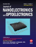 Journal of Nanoelectronics and Optoelectronics - special issue featuring prof. I.Tiginyanu as guest editor